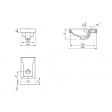 Раковина Cersanit Moduo 40 S-UM-MOD40/1 Белая
