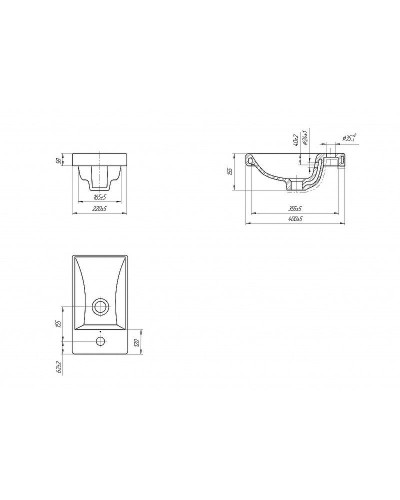 Раковина Cersanit Moduo 40 S-UM-MOD40/1 Белая