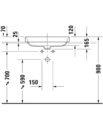 Раковина Duravit Happy D 2 Plus 60 2359601300 Антрацит матовый