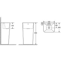 Раковина Cerutti SPA Doris 43 CT7830 Белая