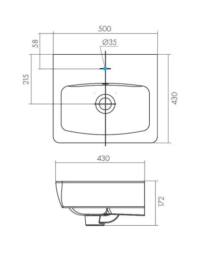 Раковина Santek Нео 50 1WH302184 Белая