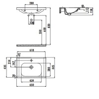 Раковина Creavit Eksen 65 EK065-00CB00E-0000 Белая