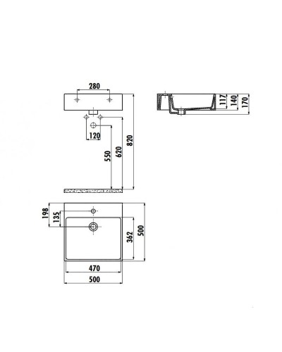 Раковина Creavit Next 50 NX256-00CB00E-NA00 Белая Золото