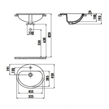 Раковина Creavit 52 TP225-00CB00E-0000 Белая