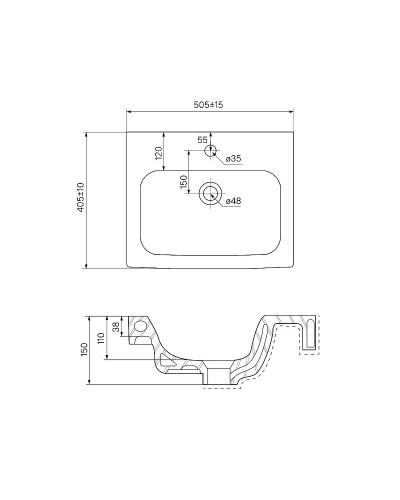 Раковина Iddis 50 0145000i28 Белая