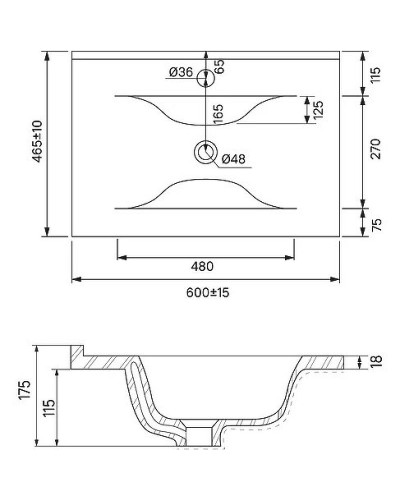Раковина Iddis 60 0136000i28 Белая