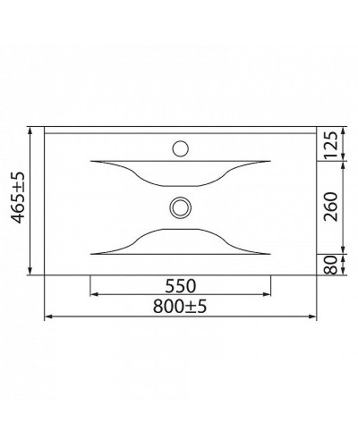 Раковина Iddis 80 0138000i28 Белая