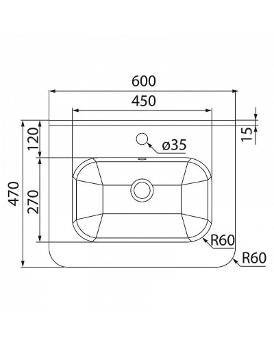 Раковина Iddis IDDIS 60 0106000i28 Белая