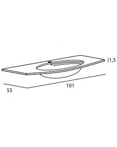 Раковина Cezares Comfort 101 50149 Bianco