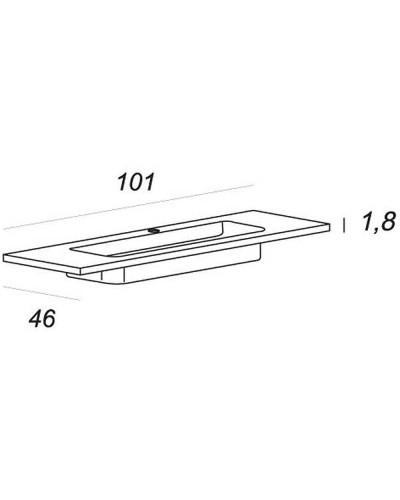Раковина Cezares 100 50200 Bianco