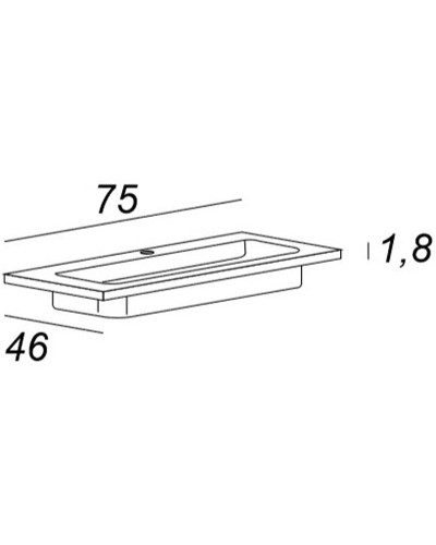 Раковина Cezares 75 50201 Bianco