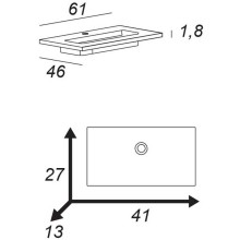 Раковина Cezares 61 50202 Bianco