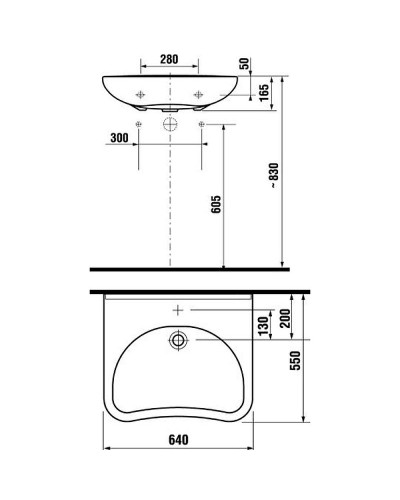 Раковина Jika Mio 64 8.1371.4.000.104.9 Белая