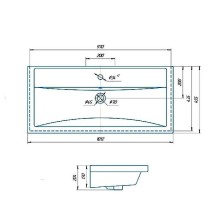 Раковина Grossman Kirovit Фостер 100 30513 Белая