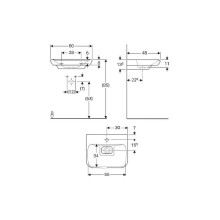 Раковина Geberit myDay 60 125460600 Белая