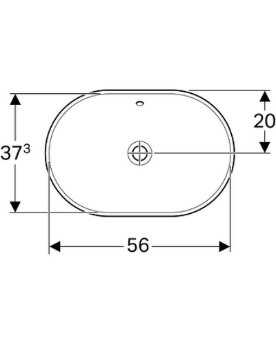 Раковина Geberit VariForm 60 500.728.01.2 Белая