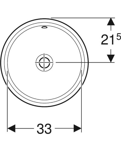 Раковина Geberit VariForm 40 500.744.01.2 Белая
