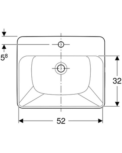 Раковина Geberit VariForm 55 500.681.01.1 Белая