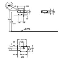 Раковина Geberit myDay 40 L 125440600 Белая