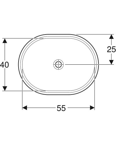 Раковина Geberit VariForm 62 500.758.01.2 Белая