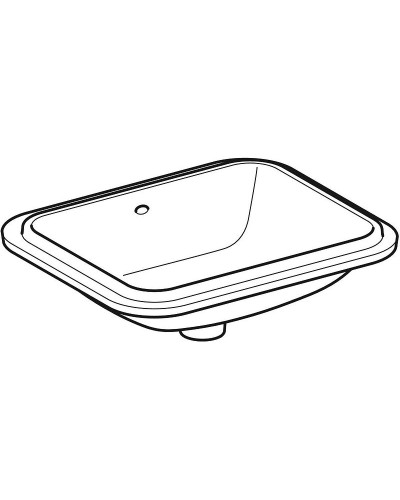 Раковина Geberit VariForm 53 500.760.01.2 Белая