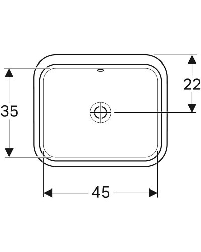 Раковина Geberit VariForm 53 500.760.01.2 Белая