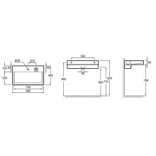 Раковина Jacob Delafon Terrace 80 EXD112-00 без подсветки