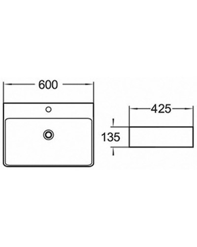 Раковина Comforty 60 78188 00004143743 Белая