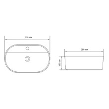 Раковина Aquanet Lake-2-MB 50 273672 Черная матовая