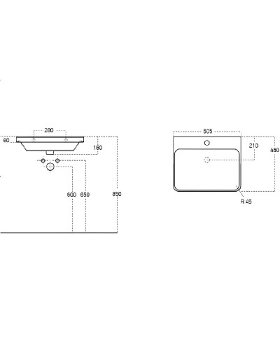Раковина Owl 1975 Luxury 60.5 OWLB20-11060 Белая