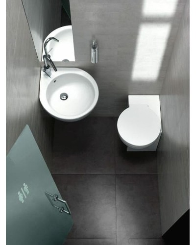 Раковина Hatria You and Me 46 R Y0H701 угловая Белая