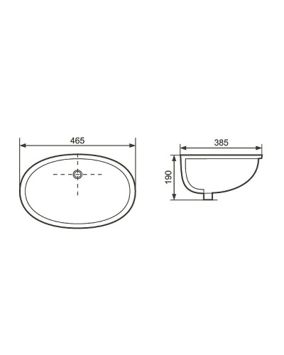 Раковина Aquatek 46 AQ0181-00 Белая