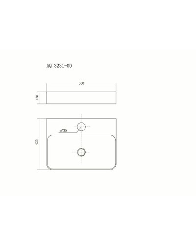 Раковина Aquatek 50 AQ3231-00 Белая