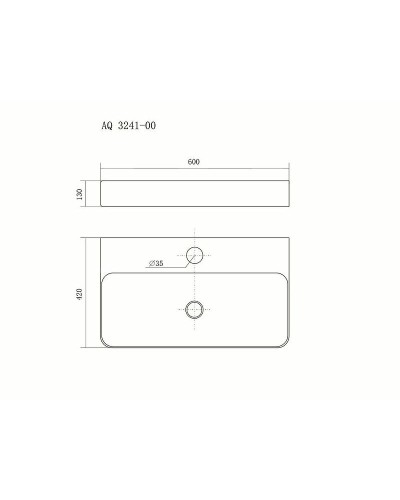 Раковина Aquatek 60 AQ3241-00 Белая