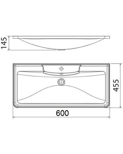 Раковина BelBagno 60 BB600/455-LV-MR-ALR Белая