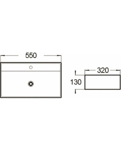 Раковина SantiLine 55 SL-1098 Белая