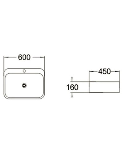 Раковина SantiLine 60 SL-2108 Белая