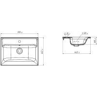 Раковина Marka One Mix 60 Polytitan У79769 Белая