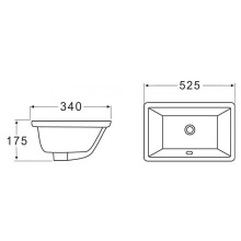 Раковина BelBagno 52 BB1009 Белая