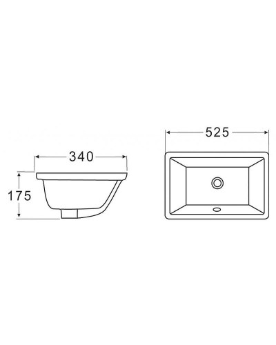 Раковина BelBagno 52 BB1009 Белая
