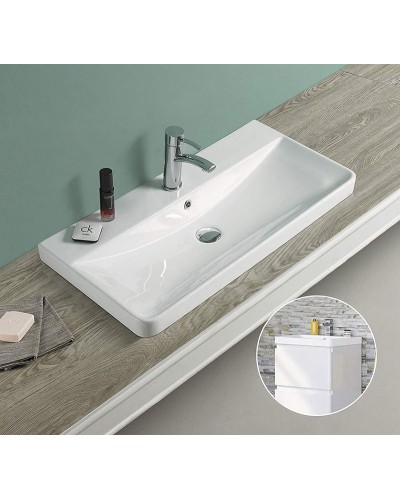 Раковина Velvex Jill 9595(80) Белая