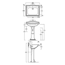Раковина Simas Arcade 68 AR824bix1 Белая