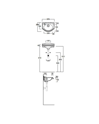 Раковина Simas Arcade 37 AR035bix0 Белая