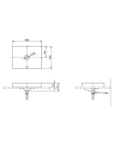 Раковина Toto TR 60 L4716RE#XW Белая