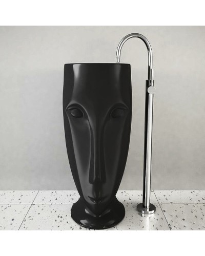 Раковина Kerasan Artwork Moloco 45 474031 Черная матовая