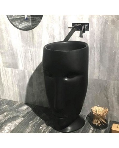 Раковина Kerasan Artwork Moloco 45 474031 Черная матовая