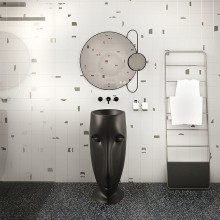 Раковина Kerasan Artwork Moloco 45 474031 Черная матовая