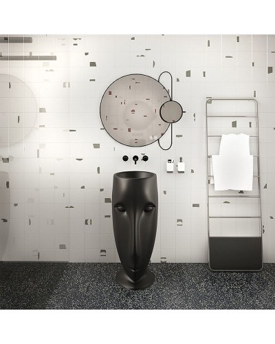 Раковина Kerasan Artwork Moloco 45 474031 Черная матовая