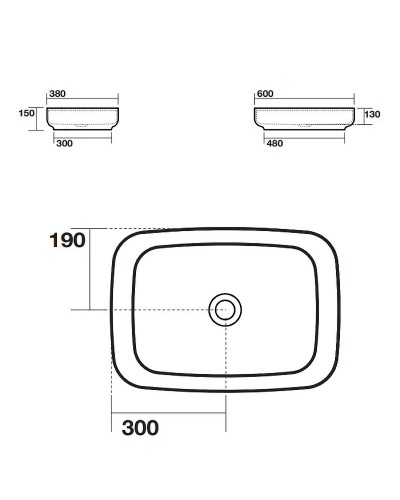 Раковина Kerasan Tribeca 60 514311 Verde muschio