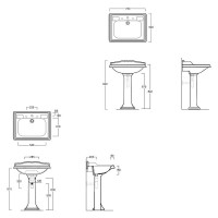 Раковина Simas Arcade 73 AR834bix1 Белая